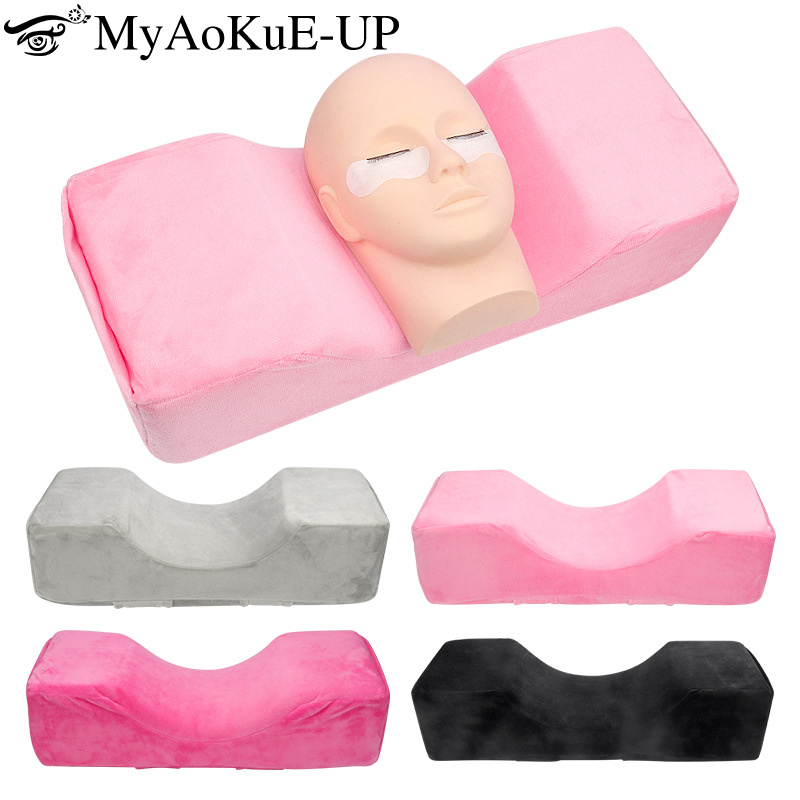Neck Pillow Memory Foam - 1 ชิ้น Professional Lash หมอนคอสนับสนุน Grafting