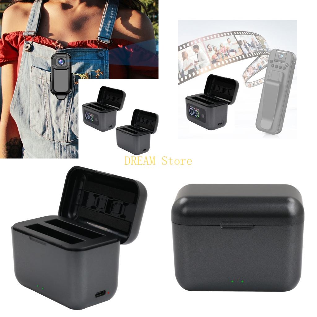 Travel Accessories Best - เครื่องชาร์จแบตเตอรี่สำหรับเดินทางสำหรับแบตเตอรี่ Air สถานีชาร์จแบบ Double-Bay ขนาดกะทัดรัดสำหรับเตรียมแบตเตอรี่สำรอง