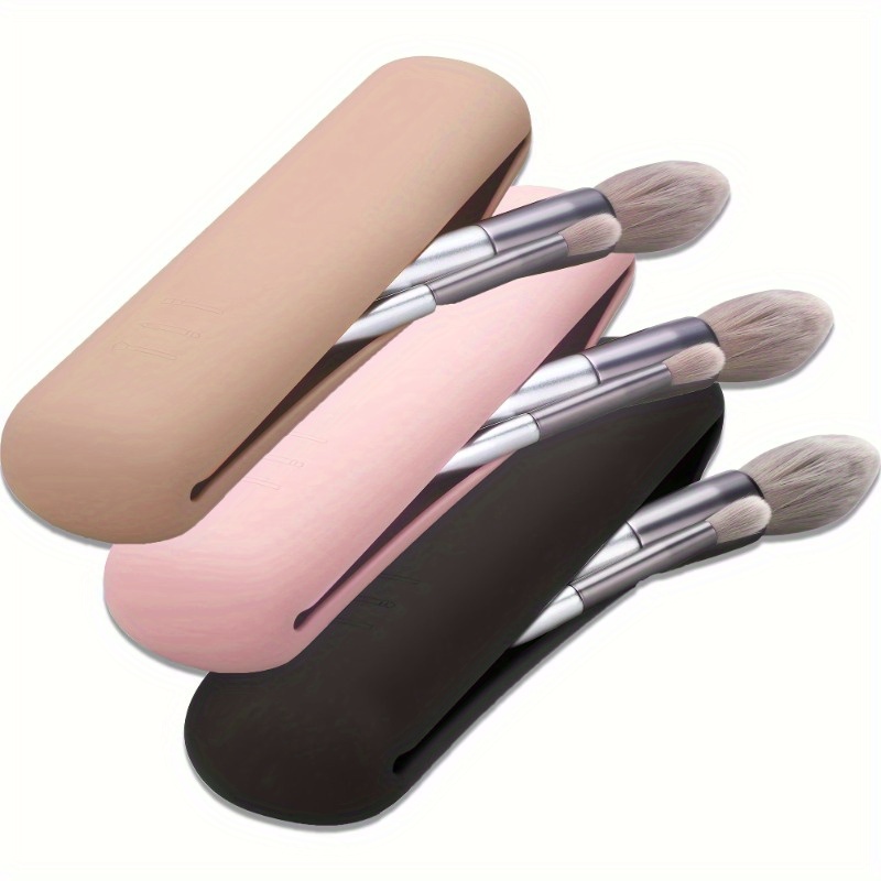 Travel Accessories Holder - ที่ใส่แปรงแต่งหน้าสําหรับเดินทาง, ซิลิคอนที่ใส่แปรงเครื่องสําอางที่ทันสมัยและพกพา, ออแกไนเซอร์เครื่องมือแต่งหน้านุ่มและเพรียวบาง