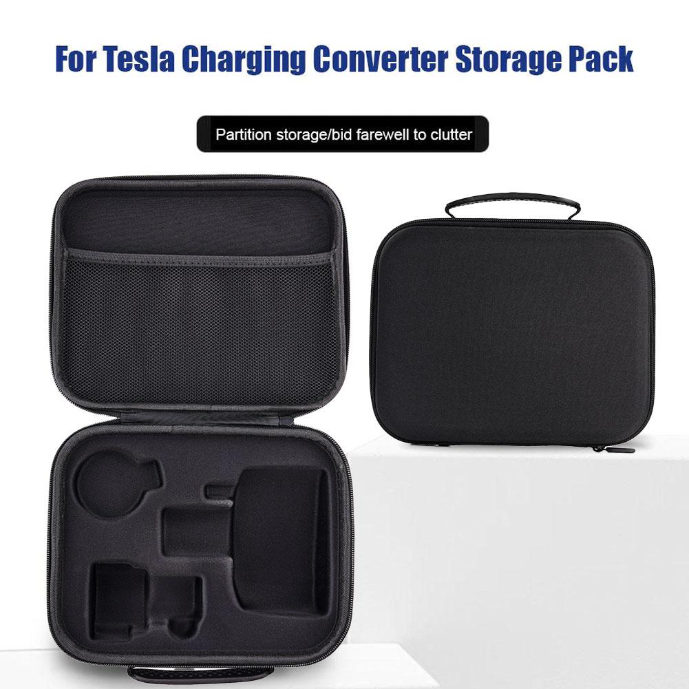 Travel Accessories Holder - สำหรับเทสลา ซีซีเอส 1 เจ 1772 กระเป๋าเก็บเครื่องชาร์จอะแดปเตอร์ชาร์จออแกไนเซอร์กล่องกระเป๋าเดินทางสำหรับชาร์จรถยนต์ไฟฟ้าอุปกรณ์เสริมรถยนต์