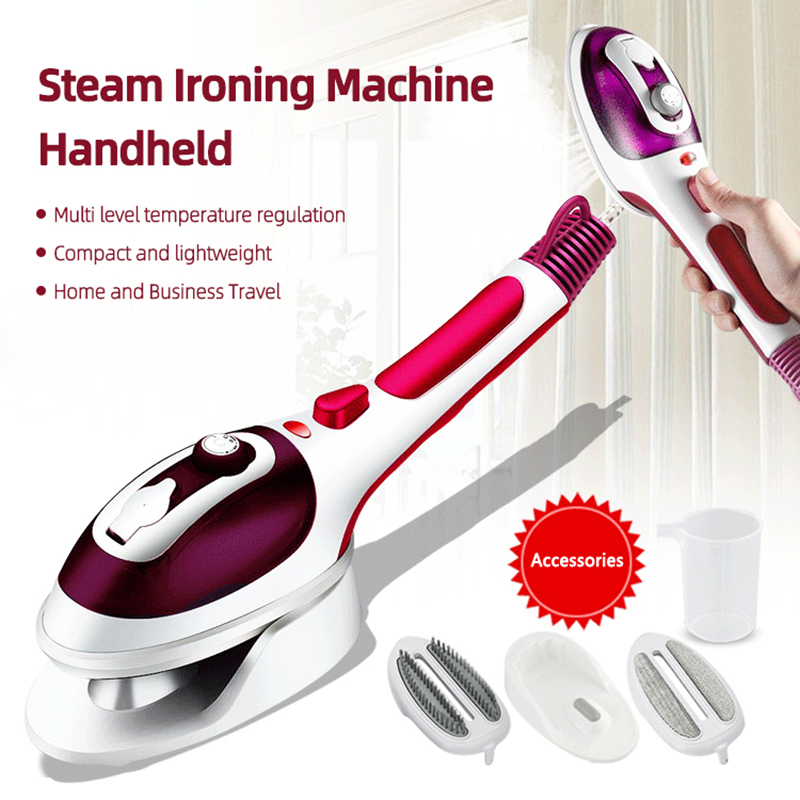 Mini Iron Travel - เตารีดไอน้ำแบบมือถือ 110V/220V เครื่องรีดผ้าไอน้ำ 800W เตารีดไอน้ำไฟฟ้าขนาดเล็ก พกพาสะดวกสำหรับการเดินทาง