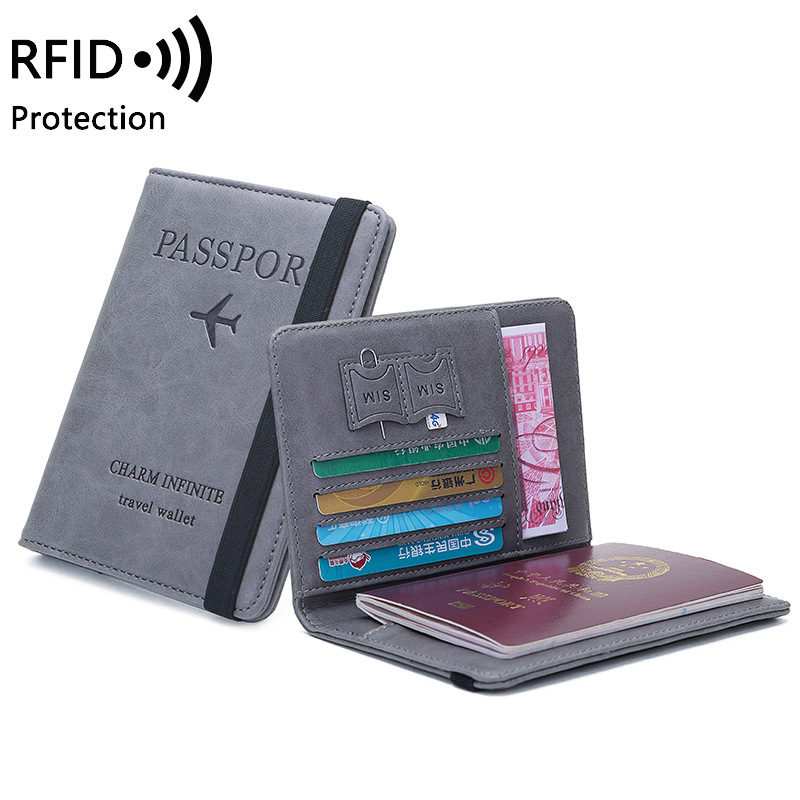 Travel Accessories Rfid - ที่ใส่หนังสือเดินทางหนัง PU unisex - RFID Blocking