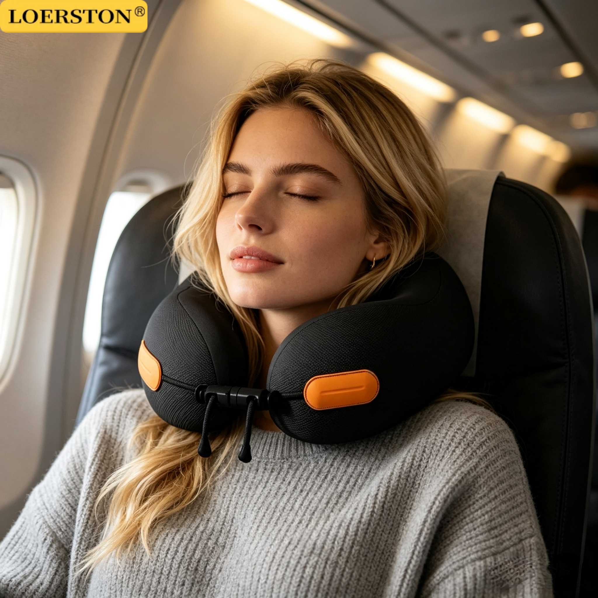 Neck Pillow Memory Foam - หมอนรองคอรูปตัวยู เมมโมรี่โฟม สำหรับเดินทาง รองรับต้นคอ หมอนรองไหล่ หมอนรูปตัวยู