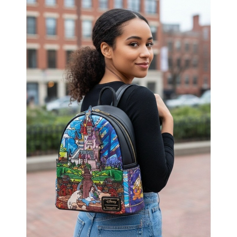 Travel Accessories Disney - กระเป๋าเป้สะพายหลังขนาดเล็ก Beauty and The Beast Belle