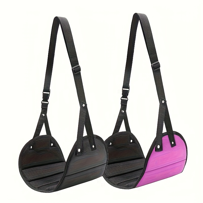 Travel Accessories Plane - เปลญวนพักเท้าบนเครื่องบินแบบปรับได้, ที่พักขาแบบพกพาสำหรับเดินทางพร้อมสายรัด, ที่พักเท้าที่สะดวกสบายสำหรับการเดินทางโดยเครื่องบิน รถบัส และสำนักงาน