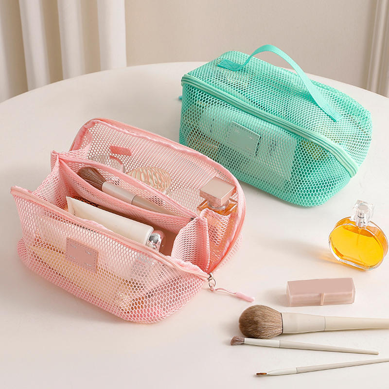 Travel Ziplock Bags - กระเป๋าจัดระเบียบเครื่องสำอางสำหรับผู้หญิง กระเป๋าใส่เครื่องสำอาง กระเป๋าเก็บของบนโต๊ะเครื่องแป้ง กระเป๋าเครื่องสำอาง กระเป๋าจัดระเบียบสำหรับเดินทางแบบมีซิป