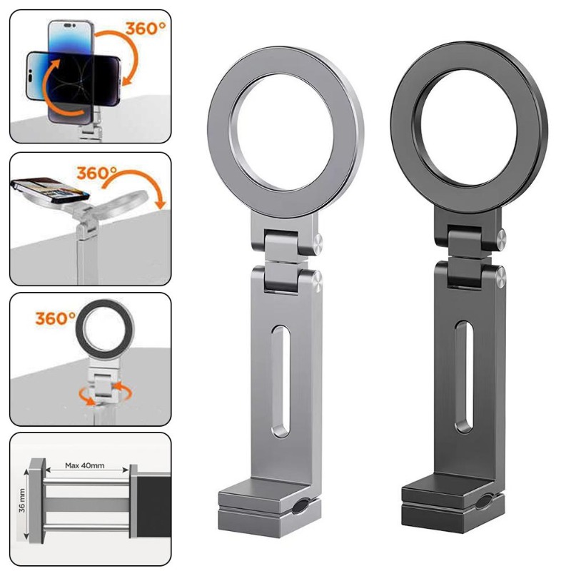 Phone Holder Airplane - ที่วางโทรศัพท์แม่เหล็กสากล Travel Essentials การหมุนแบบยืดหยุ่นแฮนด์ฟรีที่วางโทรศัพท์เครื่องบินสําหรับ iPhone15 Pro