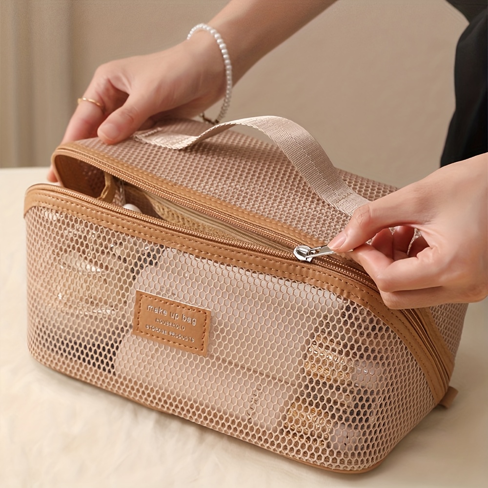 Travel Ziplock Bags - กระเป๋าจัดระเบียบเครื่องสำอางสำหรับผู้หญิง กระเป๋าใส่เครื่องสำอาง กล่องเก็บของสุดหรู กระเป๋าเครื่องสำอางสำหรับเดินทางแบบมีซิป