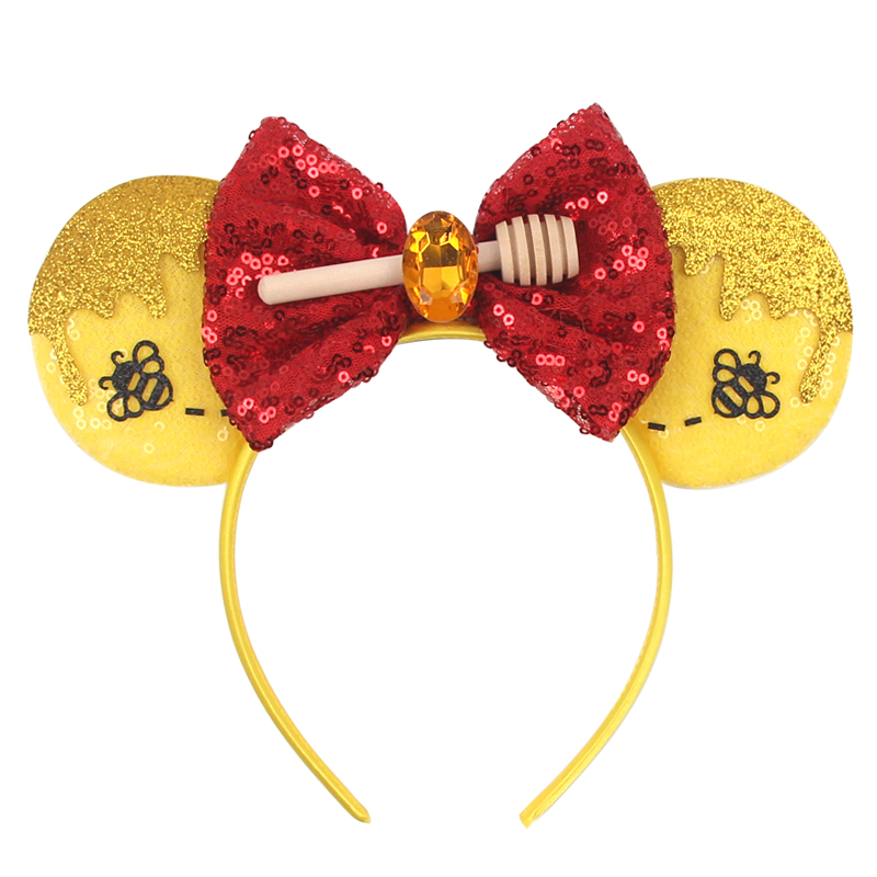 Travel Accessories Disney - ที่คาดผมหูวินนี่เดอะพูห์ ตัวการ์ตูนยอดนิยม มิกกี้เมาส์ ที่คาดผมสำหรับเด็กผู้หญิง คอสเพลย์ ปาร์ตี้