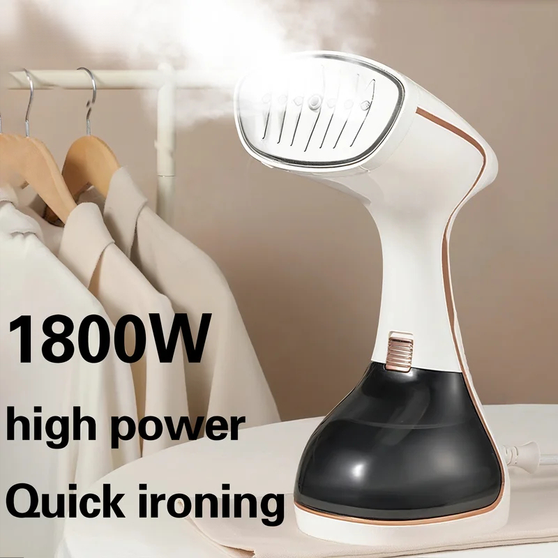 Mini Iron Travel - เตารีดไอน้ำแบบพกพา กำลังไอน้ำแรง ขจัดรอยยับได้อย่างมีประสิทธิภาพ ถังน้ำขนาดใหญ่ ใช้ได้ทั้งที่บ้านและเดินทาง เครื่องรีดผ้าไอน้ำขนาดเล็กแบบไฟฟ้า