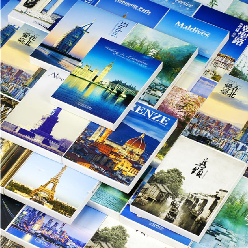 Travel Z - โปสการ์ดภาพทิวทัศน์สำหรับเดินทาง ขนาด 10x14 ซม. จำนวน 30