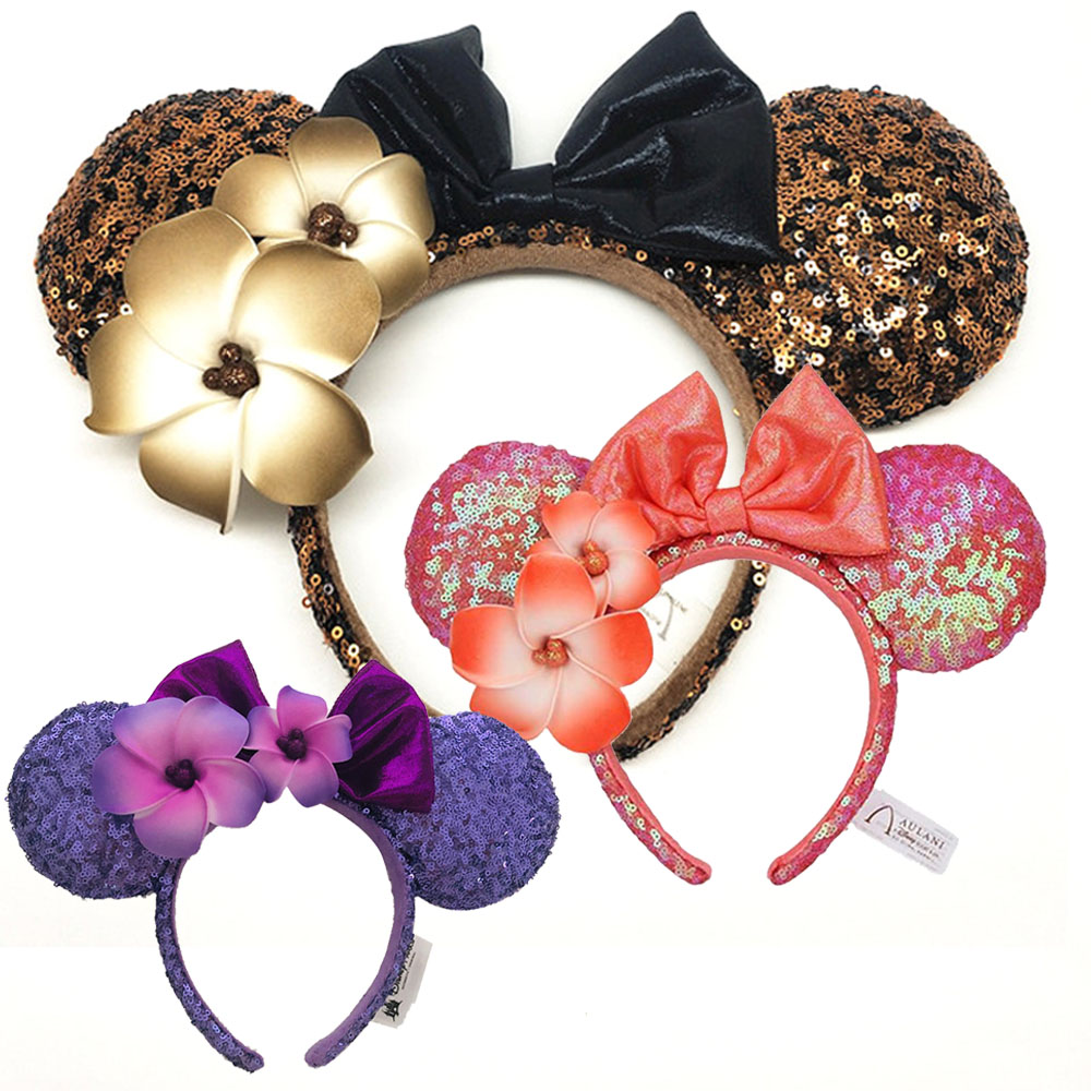 Travel Accessories Disney - Mickey Minnie เมาส์หูสําหรับสาวผู้ใหญ่เจ้าหญิงจัสมิน Mermaid Hairband เทศกาลปาร์ตี้