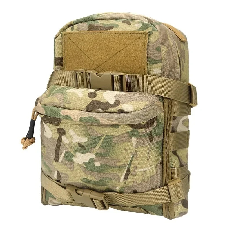 Hydration Pack Backpack - กระเป๋าเสริมแบบพรีเมียมสำหรับยุทธวิธี MOLLE สำหรับใส่ถุงน้ำ ใช้กับเสื้อเกราะยุทธวิธี กระเป๋าเป้ไฮเดรชัน และแผ่นเกราะ