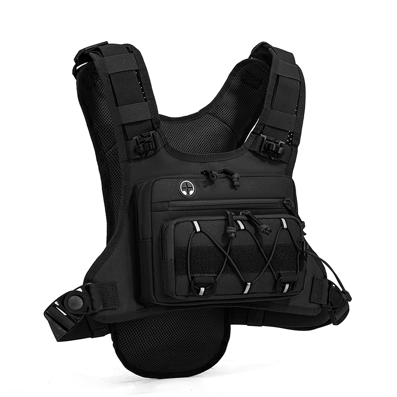 Hydration Pack Backpack - กระเป๋าสะพายหน้าอกแบบยุทธวิธี กระเป๋าเป้สะพายหลังสำหรับตั้งแคมป์ ล่าสัตว์ วิ่ง ปั่นจักรยาน สะท้อนแสง
