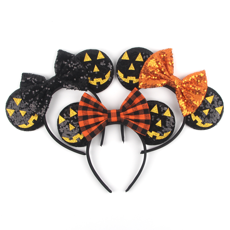 Travel Accessories Disney - ที่คาดผมหูมิกกี้เมาส์แบบใหม่ล่าสุด ที่คาดผมมินนี่เมาส์ ลายการ์ตูนสุดฮิต คอสเพลย์สำหรับผู้ใหญ่และเด็ก งานปาร์ตี้ฮาโลวีน เดินทาง