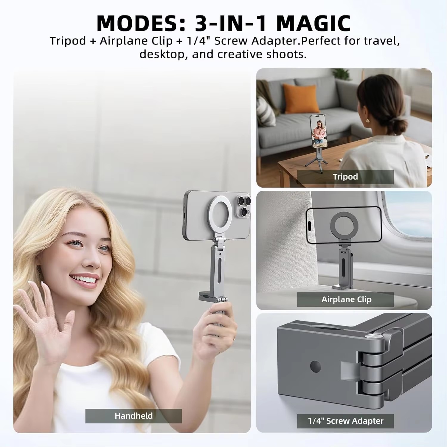 ที่วางโทรศัพท์แม่เหล็กแบบพับได - Phone Holder Airplane บทวิจารณ์และราคา
