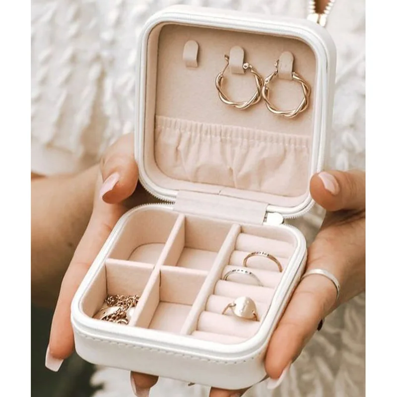 ตัวอักษรสีม่วงกล่องเครื่องประด - Travel Jewellery & Accessories Organiser บทวิจารณ์และราคา