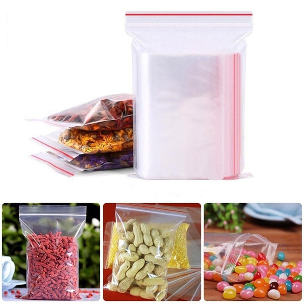 100-1000 ชิ้นถุงพลาสติกซิปล็อค - Travel Ziplock Bags บทวิจารณ์และราคา