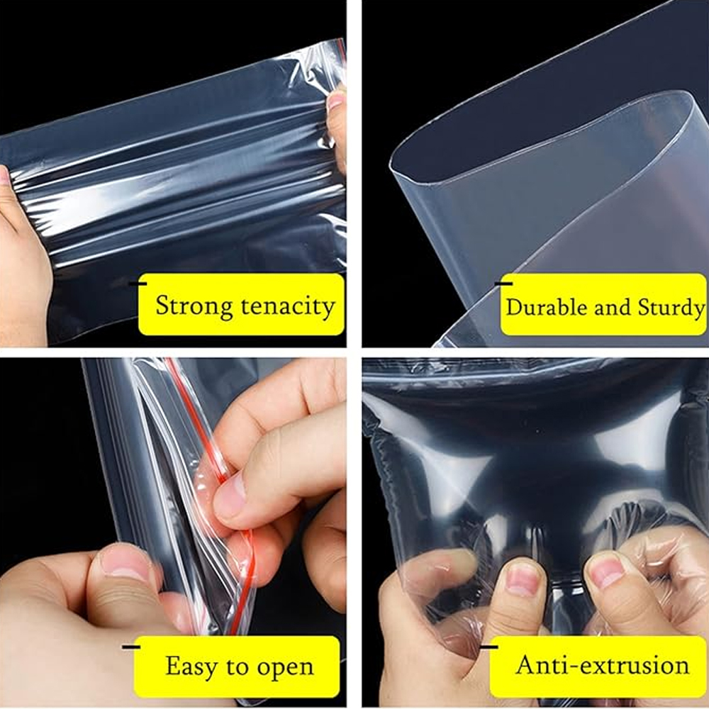 100-1000 ชิ้นถุงพลาสติกซิปล็อค - Travel Ziplock Bags บทวิจารณ์และราคา