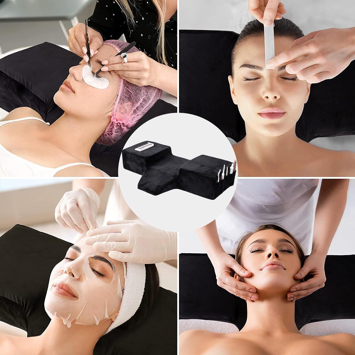 หมอนรองคอสำหรับต่อขนตา หมอนขนน - Neck Pillow Memory Foam บทวิจารณ์และราคา