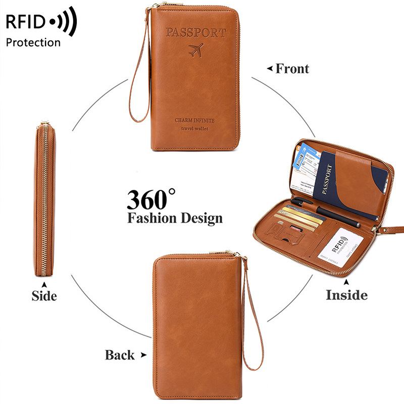กระเป๋าเก็บบัตรป้องกัน RFID แบ - Travel Accessories Rfid บทวิจารณ์และราคา