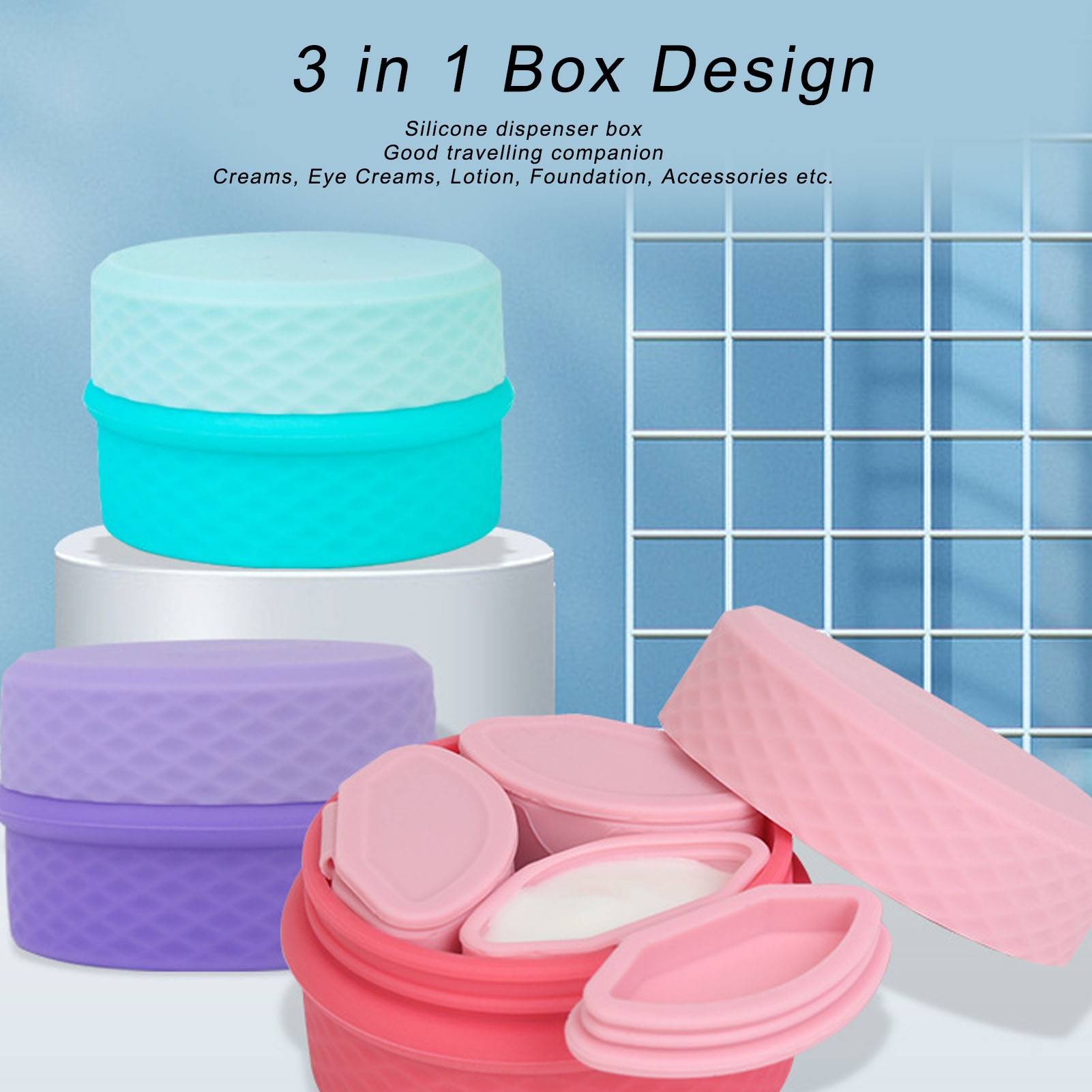 ขวดซิลิโคนสำหรับใส่เครื่องสำอา - Travel Jewellery & Accessories Organiser บทวิจารณ์และราคา