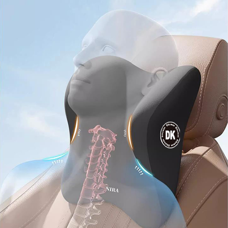 ชุดหมอนรองคอและพนักพิงหลังในรถ - Neck Pillow Memory Foam บทวิจารณ์และราคา