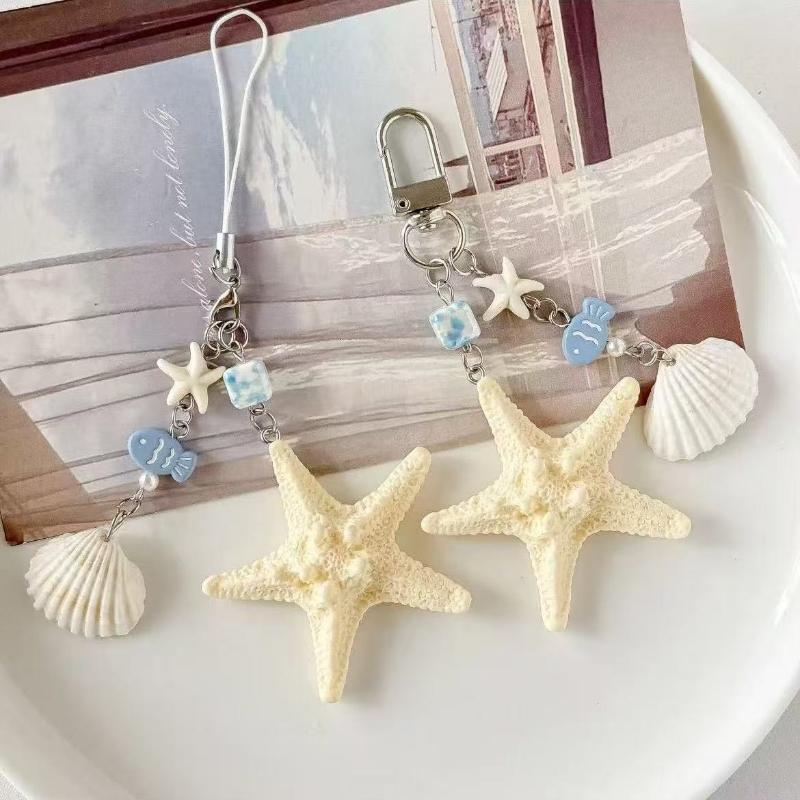 พวงกุญแจเปลือกหอยรูปปลาดาวสุดส - Travel Accessories Gifts For Women บทวิจารณ์และราคา