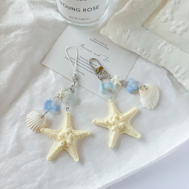 พวงกุญแจเปลือกหอยรูปปลาดาวสุดส - Travel Accessories Gifts For Women บทวิจารณ์และราคา
