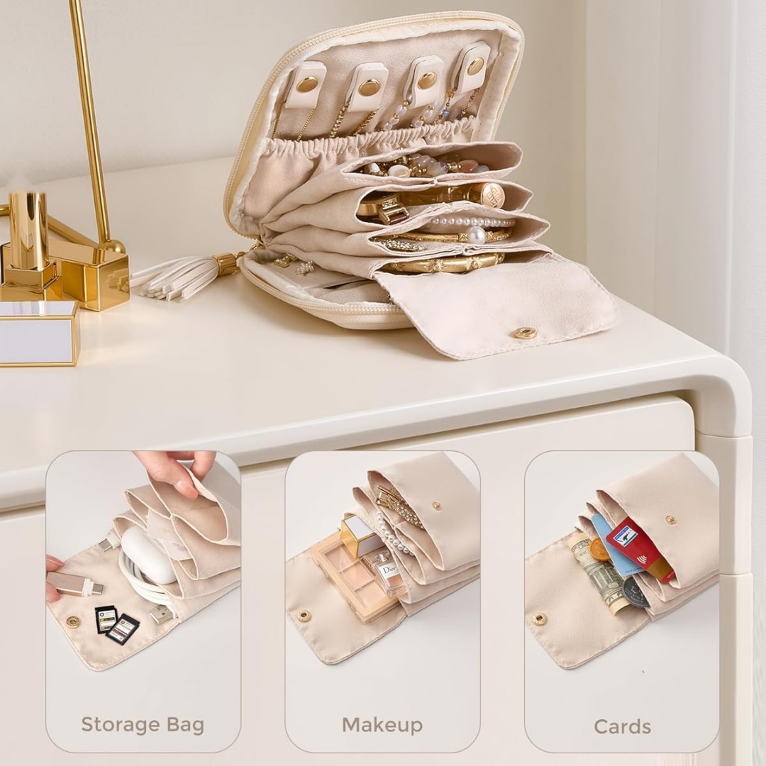 กระเป๋าเก็บเครื่องประดับแบบนุ่ - Travel Jewellery & Accessories Organiser บทวิจารณ์และราคา