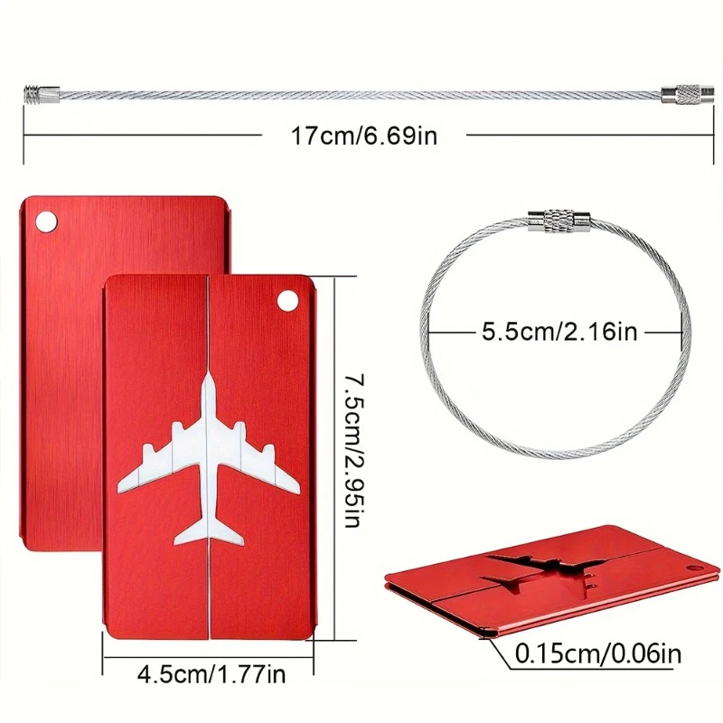 ป้ายแท็กกระเป๋าเดินทางอะลูมิเน - Travel Accessories Plane บทวิจารณ์และราคา