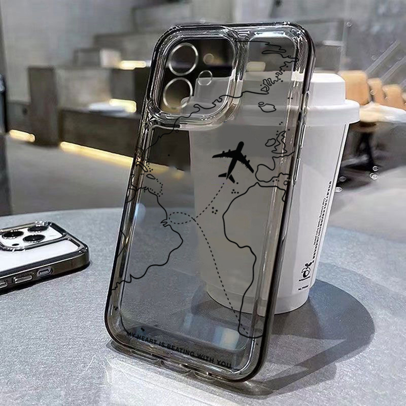 เคสโทรศัพท์ใสลายเส้นทางการเดิน - Travel Accessories Iphone บทวิจารณ์และราคา