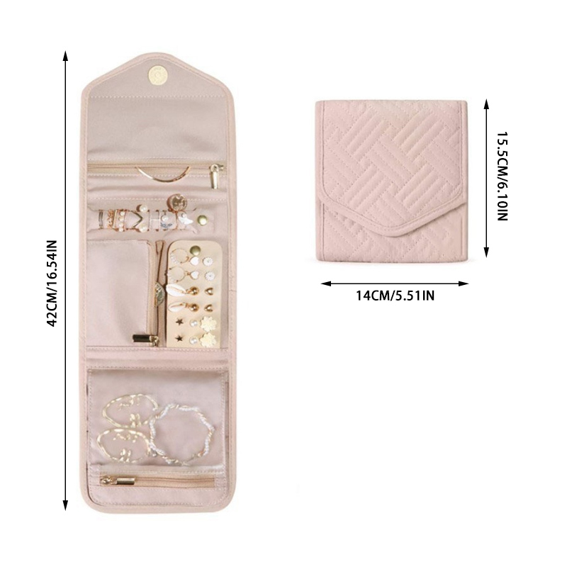 ม้วนเครื่องประดับแบบพับได้ สะด - Travel Jewellery & Accessories Organiser บทวิจารณ์และราคา