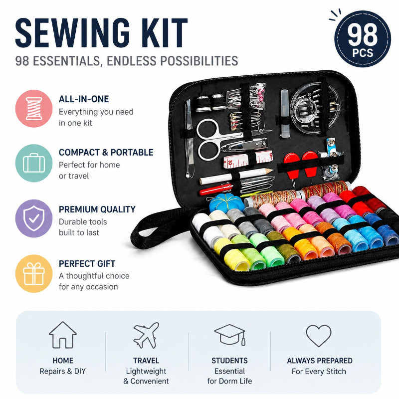 68/98 ชิ้นชุดเครื่องมืออุปกรณ์ - Travel Accessories Kit บทวิจารณ์และราคา