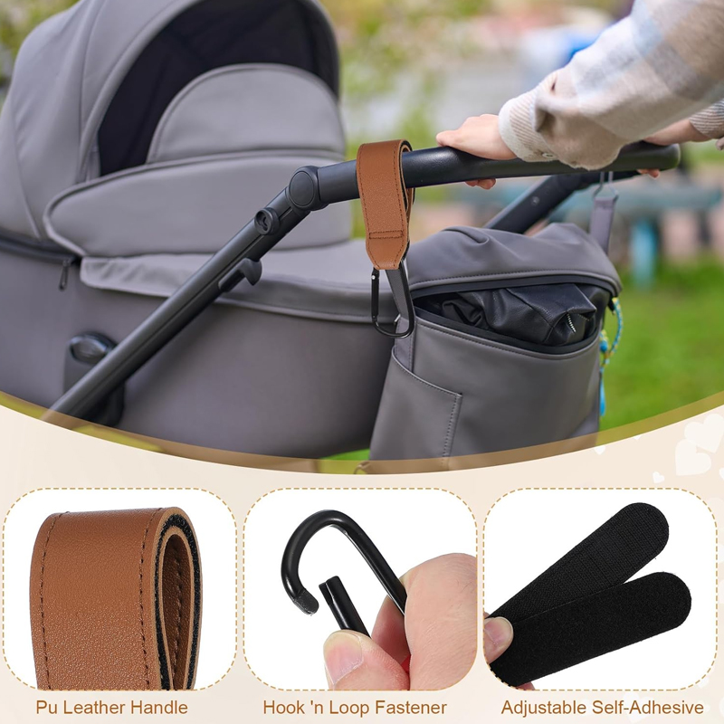 ตะขอเกี่ยวรถเข็นเด็กแบบหนัง 2  - Travel Accessories For 3 Year Old บทวิจารณ์และราคา