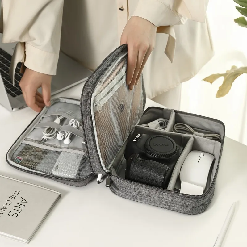 ที่ใส่สาย USB แบบพกพา3ชั้นกระเ - Travel Ziplock Bags บทวิจารณ์และราคา