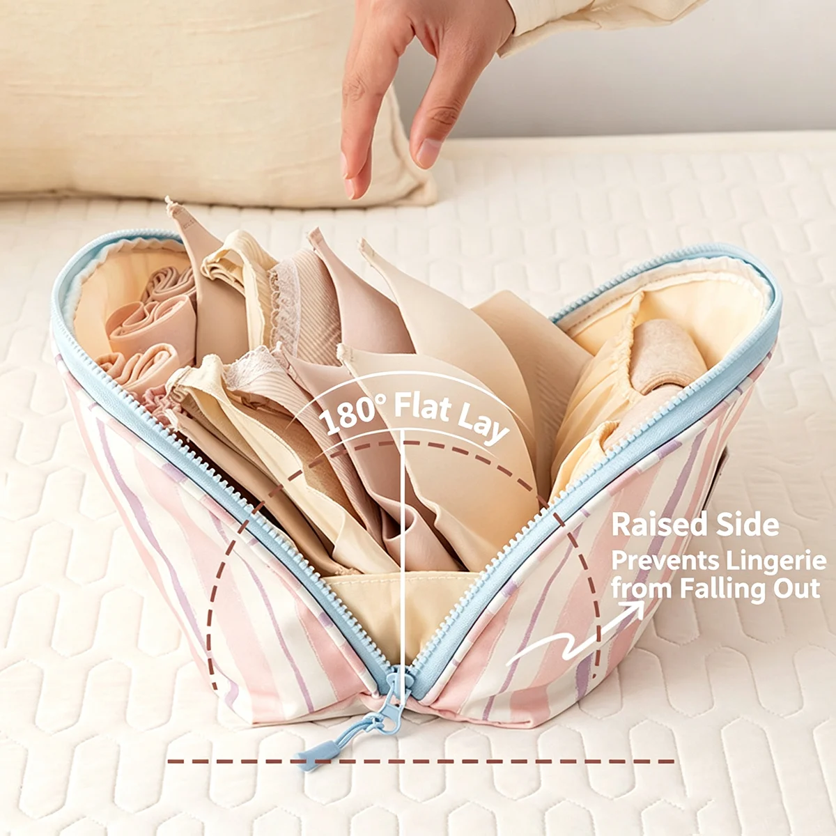 กระเป๋าเก็บชุดชั้นในแบบพกพาอเน - Travel Accessories Holder บทวิจารณ์และราคา