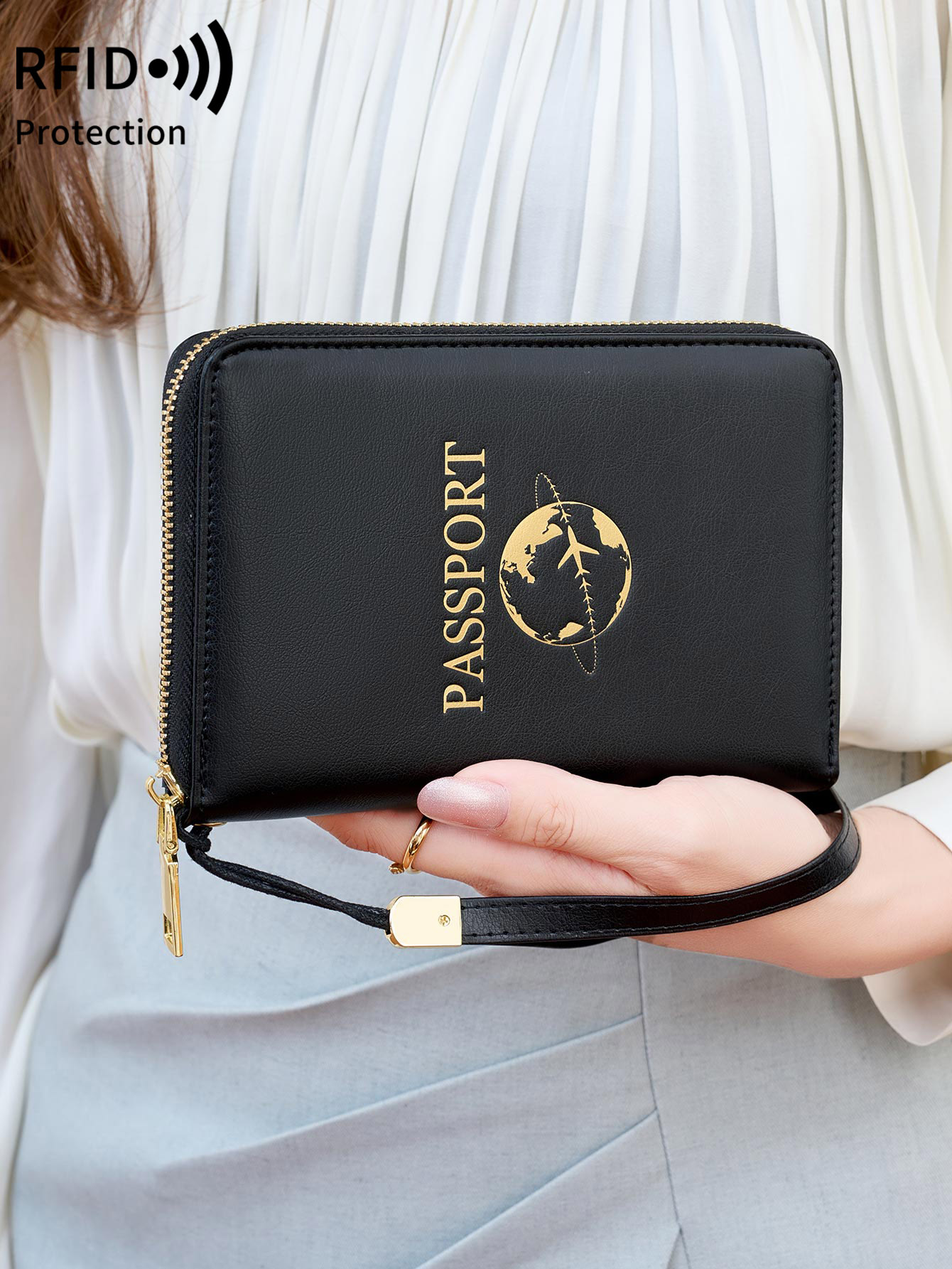 กระเป๋าใส่พาสปอร์ตแบบป้องกัน R - Travel Accessories Rfid บทวิจารณ์และราคา