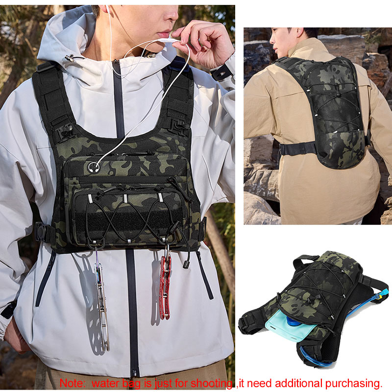 กระเป๋าสะพายหน้าอกแบบยุทธวิธี  - Hydration Pack Backpack บทวิจารณ์และราคา