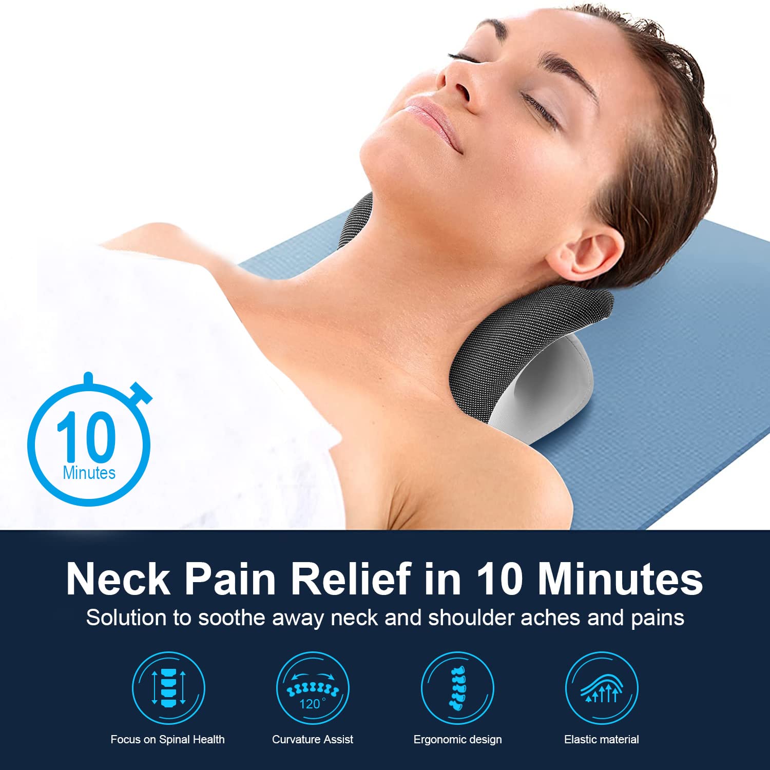 ปลอกหมอนบำบัดด้วยความร้อนสำหรั - Neck Pillow Memory Foam บทวิจารณ์และราคา