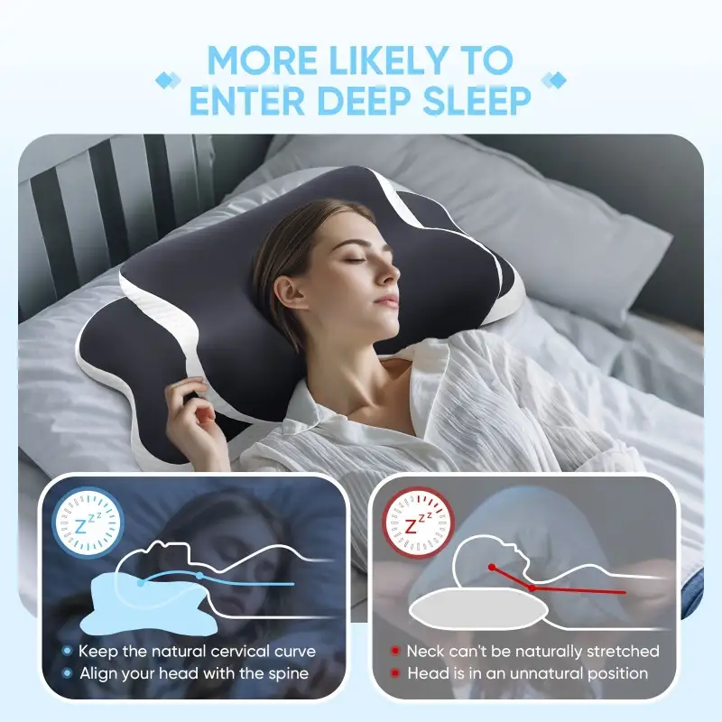 หมอนรองคอเมมโมรี่โฟมรูปผีเสื้อ - Neck Pillow Memory Foam บทวิจารณ์และราคา
