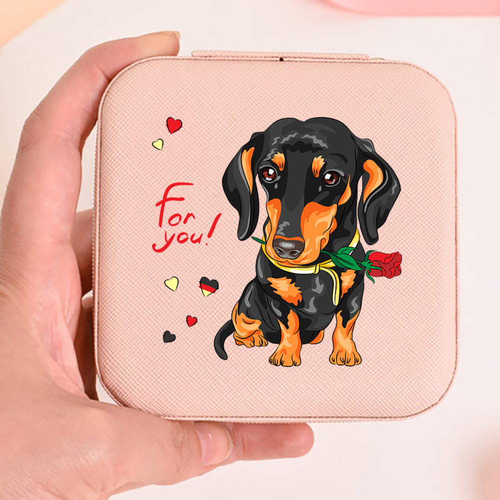 I Love Dachshunds พิมพ์กล่องเค - Travel Jewellery & Accessories Organiser บทวิจารณ์และราคา