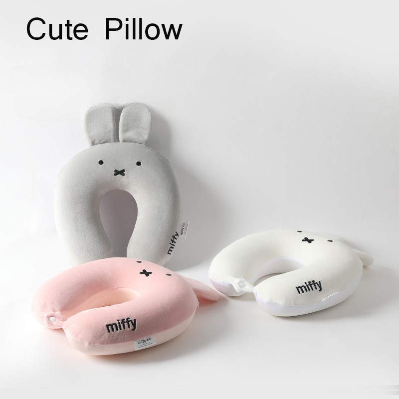 น่ารักอะนิเมะร้อน Miffy กระต่า - Neck Pillow Memory Foam บทวิจารณ์และราคา