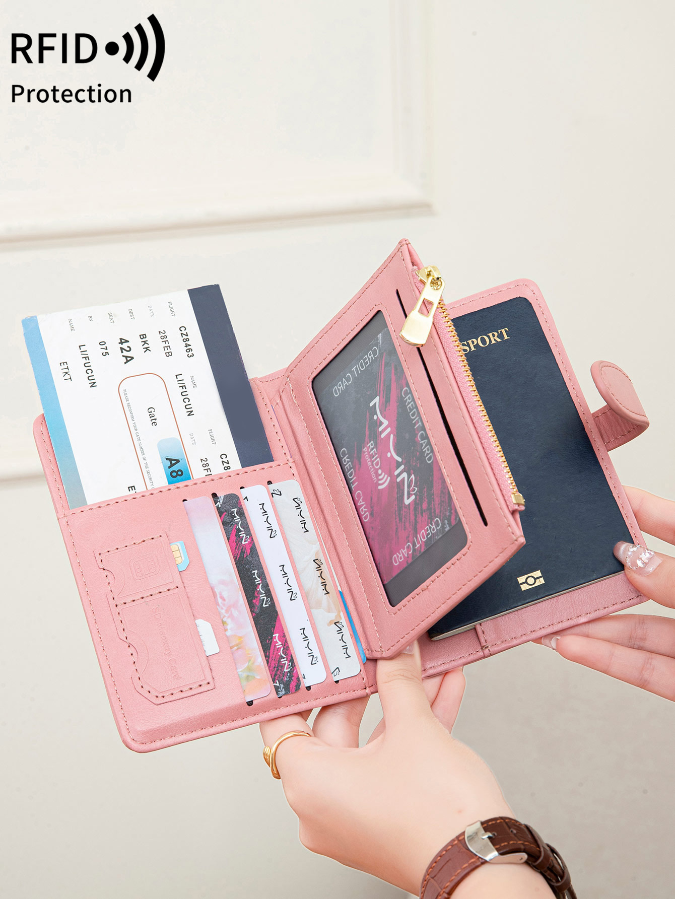 กระเป๋าใส่พาสปอร์ต RFID ป้องกั - Travel Accessories Rfid บทวิจารณ์และราคา